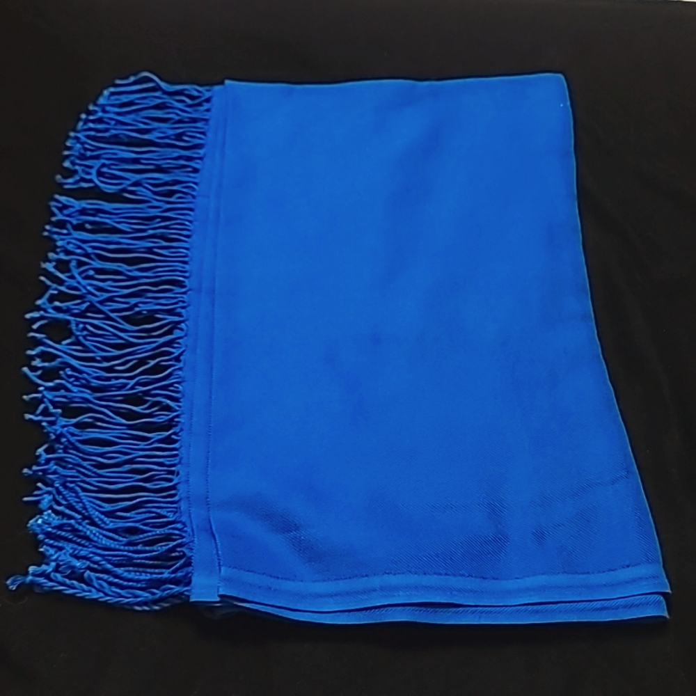 Turkish Shawl / Scarf - Wrap Stole Scarf‎ Turkish, Blue,  Cotton. NIP